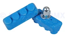 Old school BMX freestyle bicycle brake pads - BLUE