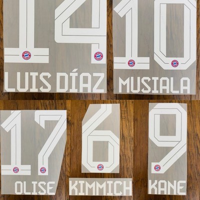 2025/26 Bayern Munich Player Home Soccer Name & Number Set