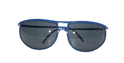 Vintage Jordache sport sunglasses Blue New old stock VTG JORDACHE WRAP SUNGLASSES BLUE FRAMES LEATHER RARE NEW  main image 2