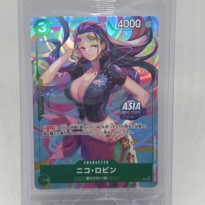 Nico Robin P-111 P ASIA PROMO One Piece Mini-tin Pack Set vol.2 Japanese Green