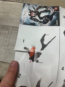 LEGO Bionicle Matoran of Light KIROP - 8949 w/ Instructions Missing Weapon