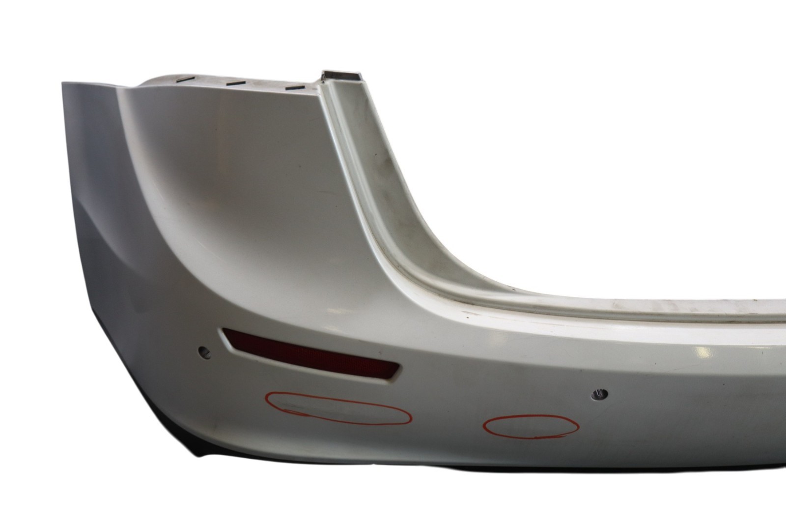 14-17 Maserati Ghibli M157 Rear Lower Bumper Cover Panel White 670010943 Oem