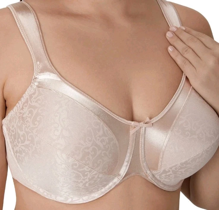 Bali Minimizer Bra-Women's-Satin Tracings Underwire Satin Non Padded Full DF3562 - Image 2 of 4