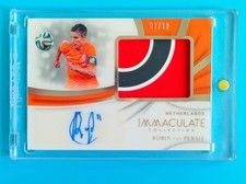 2018-19 Panini Immaculate Netherlands Robin Van Persie Patch Auto 7/12 Sp