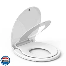 GarveeTech Toilet Seat With Toddler Seat Built In, Round Toilet Seat for Pott