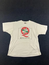 Vintage Screen Stars Best Quilt Graphic Shirt Mens XL White Made USA 90s