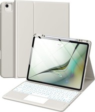 Harvopu for iPad Air 13 Inch Pro 12.9 Case with Keyboard - Multi-Touch GREY