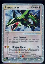 Pokemon EX DRACHE - #97/97 Rayquaza ex - Ultra Rare Holo - ENG - Damaged