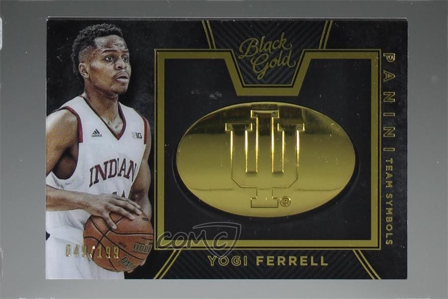 2016 Panini Black Gold Collegiate Team Symbols 43/199 Yogi Ferrell Rookie RC 2j2