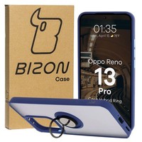 HandyhüLle Mit Fingergriff FüR Oppo Reno13 Pro Bizon Case Cover Etui GetöNt/Blau