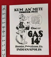 1910s Hoosier Phetes Gas STATION ADVERTISING GAS ADVERTISING