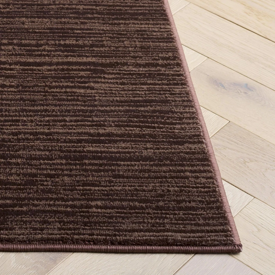 Alfombra Vision Collection - 6' x 9', Marrón, Diseño Moderno Ombre Tonal Chic,... Foto 3 de 4