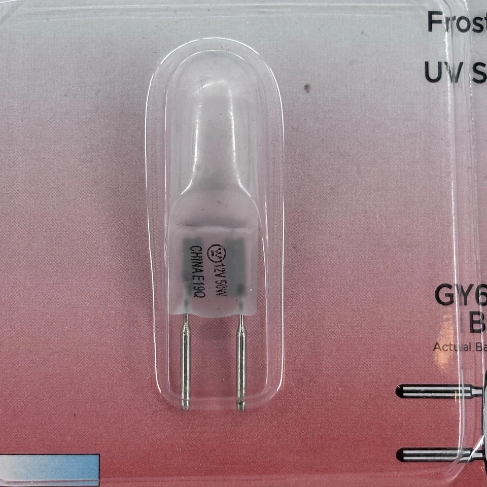 (6-Pack) Westinghouse 50T4Q/F/CD 50W 12V Lamp Light Bulb GY6.35 Frost - Image 3 of 4