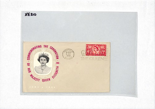 GB Slogan FDC *QEII Coronation* First Day Cover Uckfield Sussex 2½d 1953 XE210 - Picture 10 of 11