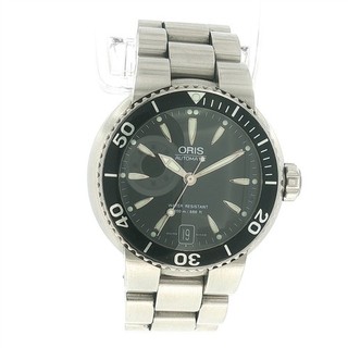 VINTAGE GENTS ORIS 7555 AUTOMATIC DIVERS 200M DATE WRISTWATCH STAINLESS STEEL