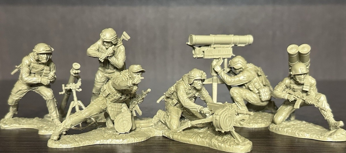 PUBLIUS Special Forces Heavy Weapons with Crew Toy soldiers 1:32