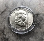 1948-D SILVER FRANKLIN HALF DOLLAR.  CHOICE BU CONDITION !!!!