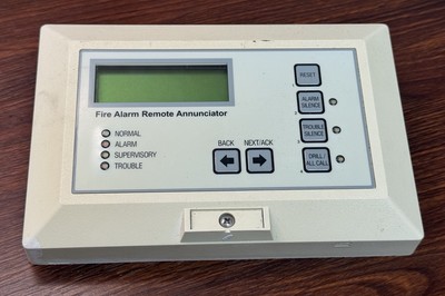 EST Edwards Fire Alarm Remote Annunciator Panel 2-LSRA-C LCD Display & Keypad