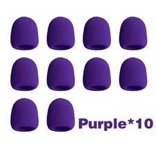 10 Pcs of Purple Microphone Covers With Sponge Covers And Thickened Microphones