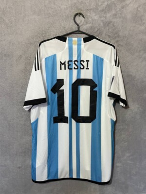 Messi Argentina Team Jersey Home Football Shirt World Cup
