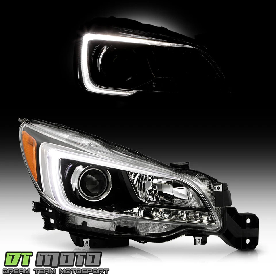 For 2015-2017 Subaru Legacy|Outback Black Bezel Projector Headlight - Passenger - Imagem 2 de 4