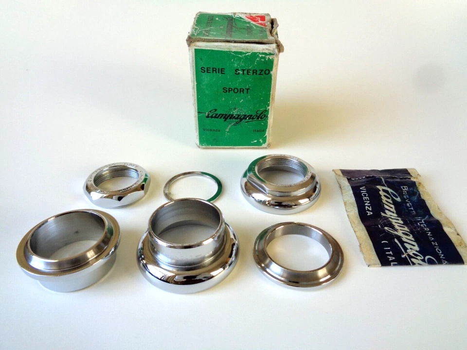 *NOS Vintage 1970s Campagnolo Gran Sport British thread headset (#1040/A) - Image 3 of 4