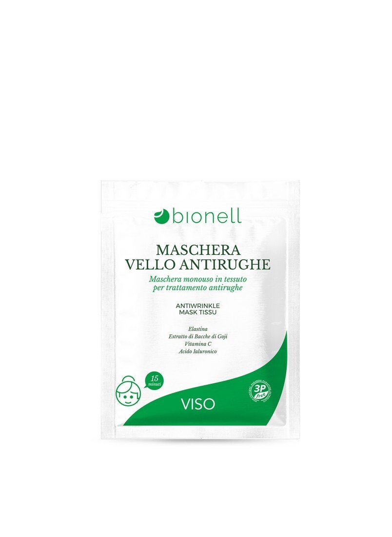 Maschera monouso vello in tessuto antirughe Bionell 00490