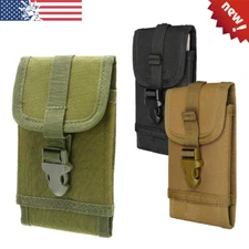 Military Cell Phone Carrier Holster Holder Phone Pouch Heavy Duty Belt Hook Loop