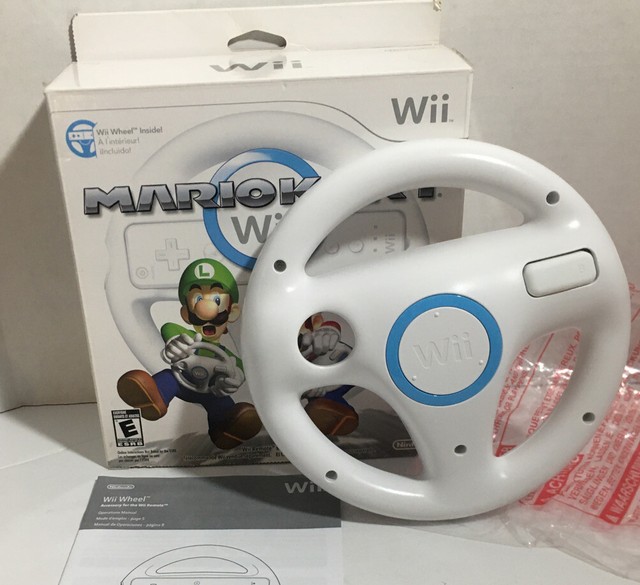 Official Wii Racing Steering Wheel OEM RVL024 Mario Kart Wheel ONLY eBay