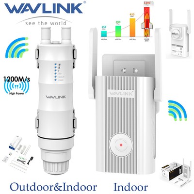 Outdoor WiFi Extender Wifi Router Signal Booster Internet Repeater AC1200 AC600