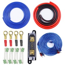 Car Audio 1/0 Gauge Pro Amp Amplifier Power Wiring Kit with ANL Fuse Holder 150A