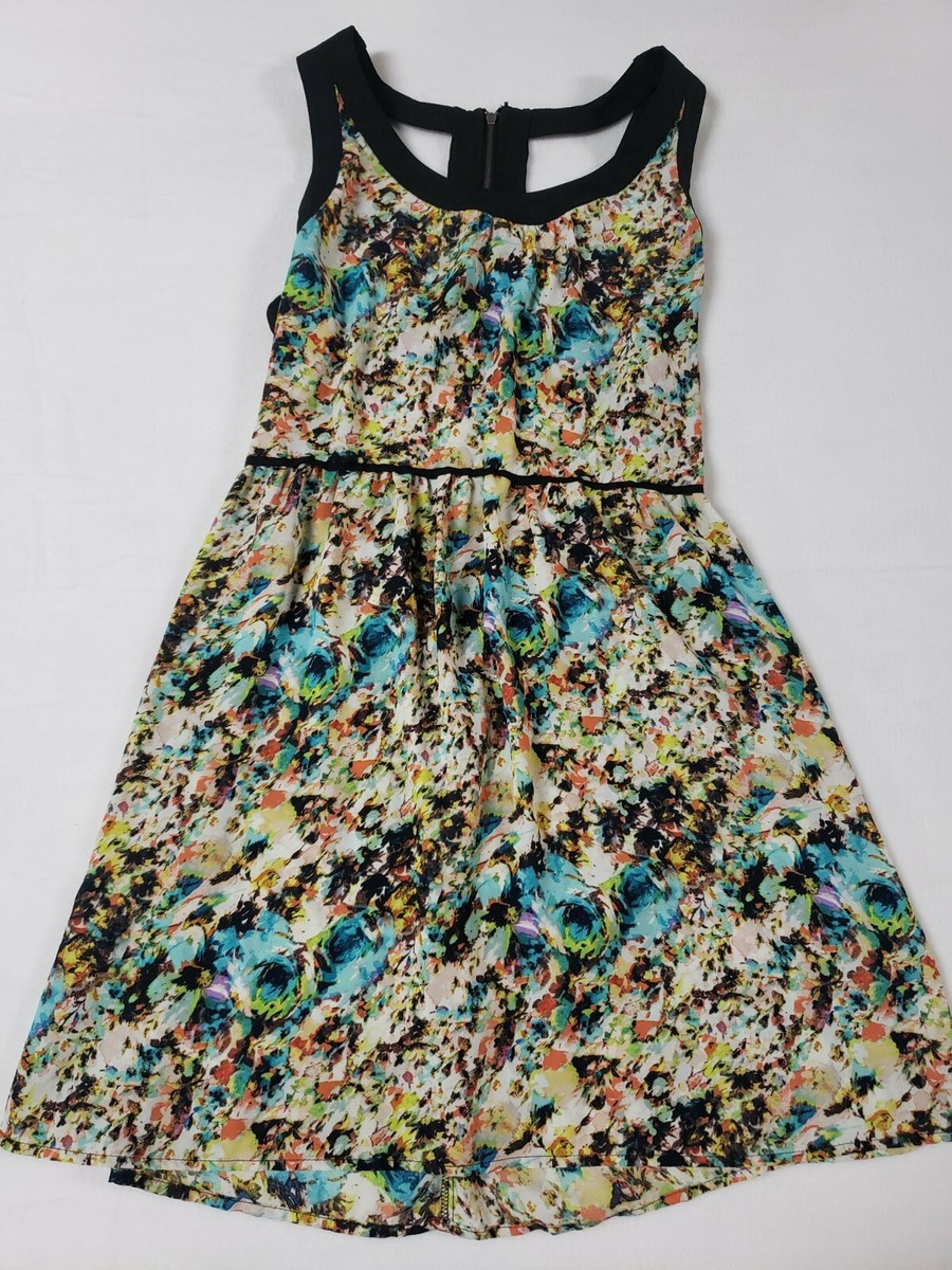 Love Stitch Womens S Floral Print Strapy Back Short Sleeveless