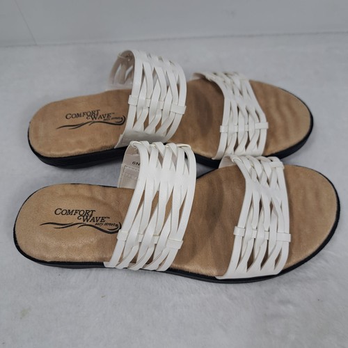 Easy Street Comfort Wave Agata Damen-Pantoletten mit zwei Riemen weiß Größe 6 N - Bild 5 von 11