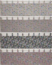Birds Butterflies in Blooms Tab Top Valances or Curtains 4 Colors Available