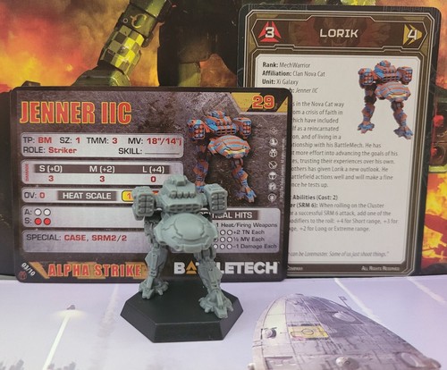 Battletech Jenner IIC Mech Clan Cavalry Star Miniature | eBay