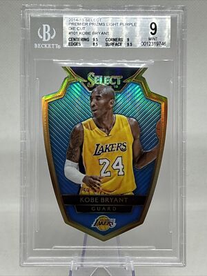 2014-15 Select #101 Kobe Bryant /199 Light Blue Die Cut Prizm NBA 