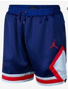 red and blue jordan shorts