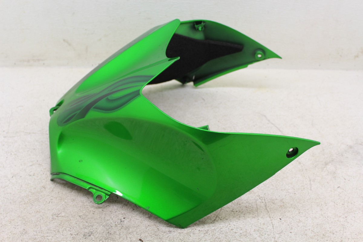 KAWASAKI 08-13 NINJA ZX14 ZX14R GREEN GAS TANK FUEL CELL COVER