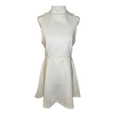 NEW ZARA Women s Small White A-Line Silhoutte Mini Dress NWT