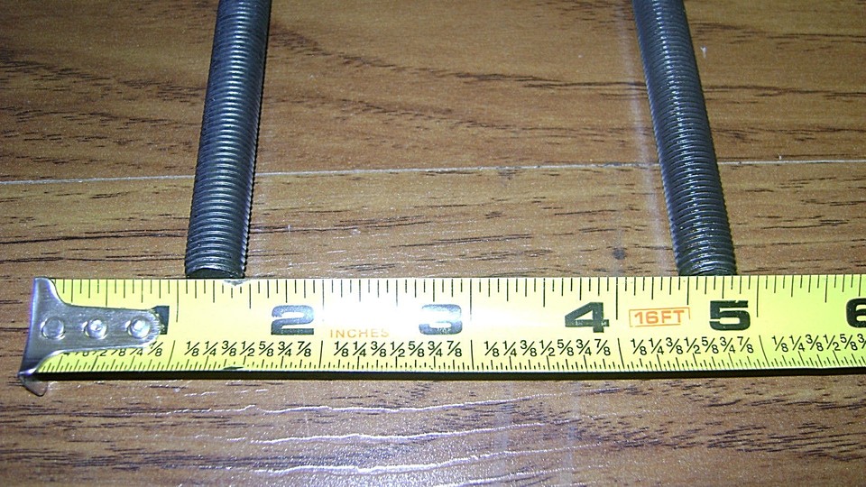 4pc Long Leaf Spring T-Bolts With Tall Nuts - For Camaro, Firebird, Nova & Other Classics