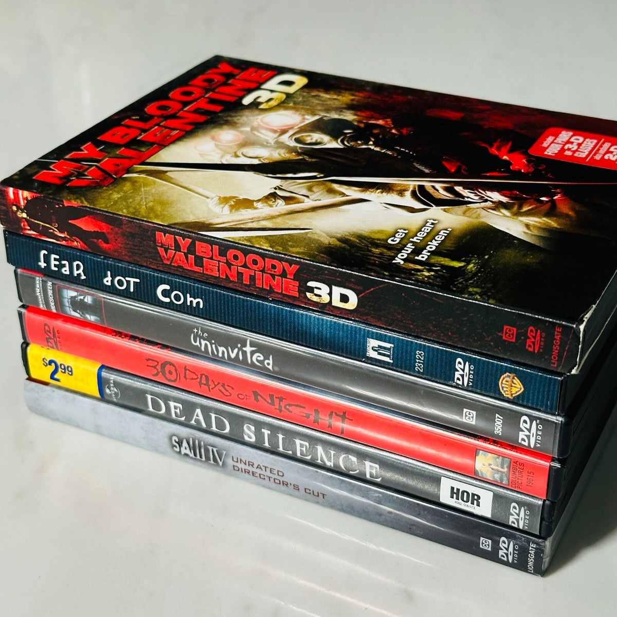 Lot of 6 Horror DVDs - My Bloody Valentine - Dead Silence