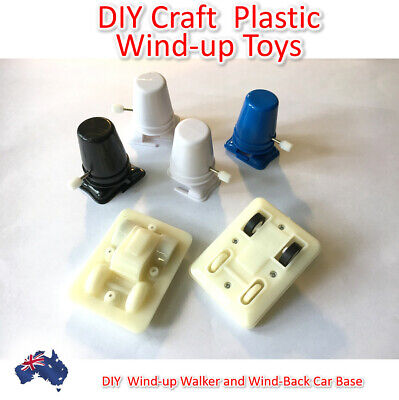 5x Plastic Handmade  Wind-up Walker Clay DIY Toy Wind Up Clockwork Walker