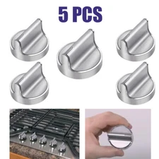 5 Pcs W10594481 Burner Control Replacement for Whirlpool Gas Stove Knob 10594481
