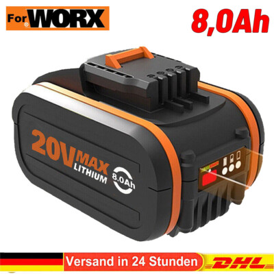 20V Li-Ion AKKU 8000mAh Für Worx WA3551.1 WX390.1 WG549E.9 WG169 WG259 WG25 NEU