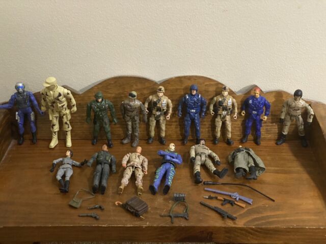 GI JOE & Indiana Jones Assorted Action Figure Lot + Weapons
