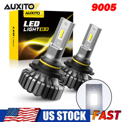AUXITO 9005 HB3 LED Headlight Bulbs White High Low Beam Conversion Kit 40000LM