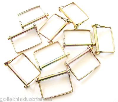 10 GOLIATH INDUSTRIAL 5/16 SQUARE CANOPY PTO TRAILER HITCH PINS SCPTC516 AWNING
