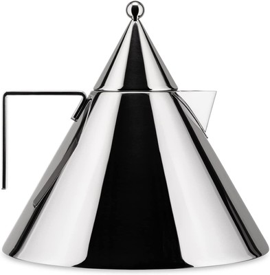 Alessi 90017 Il Conico 18/10 Stainless Steel Magnetic Water Kettle with Handle