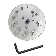 Disc Cutter 4 Petal Flower Shape | Set of 10 punches | 6mm to 31mm