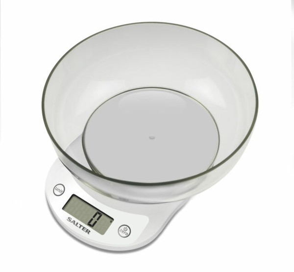 Salter 3kg Electronic Digital Kitchen Scale With Bowl ...